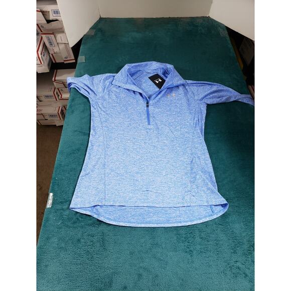 Under Armour Sweatshirt Size Medium Womens Blue Performance HEATGEAR Loose NWT - Picture 1 of 11
